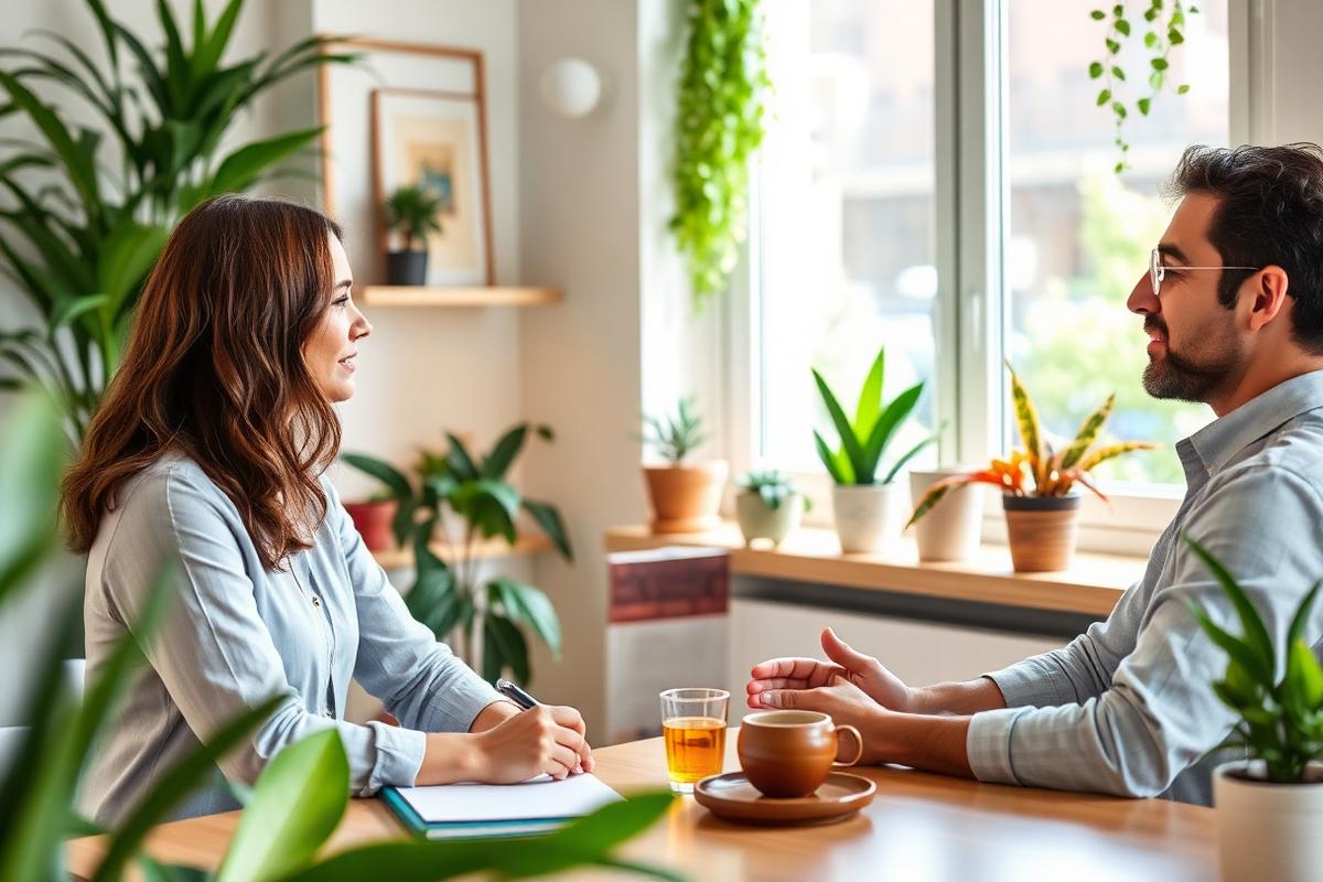 Consultant advising a client
