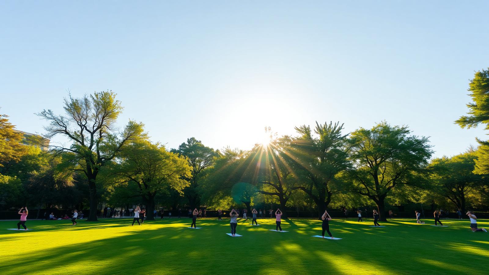 Sunlit Madrid park
